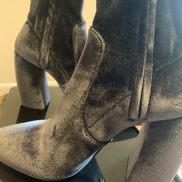 Prada Calzature Donna Velvet Velluto Stretch Bootie - Picture 4 of 11